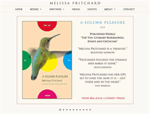 Tablet Screenshot of melissapritchard.com